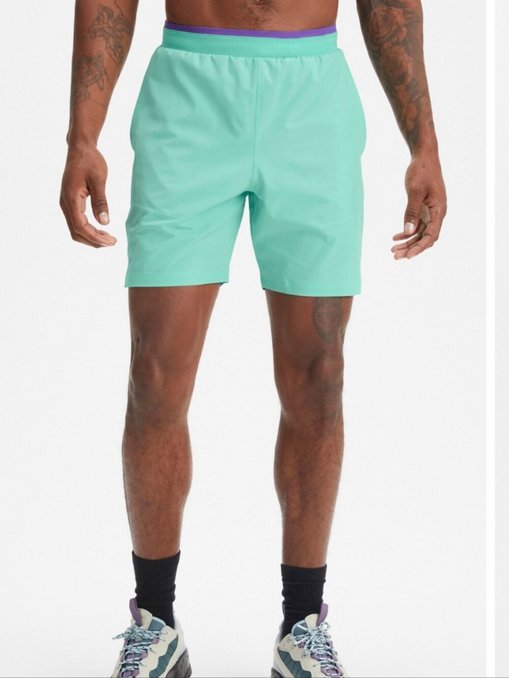 Fabletics Mint Green Fundamental II Athletic Short